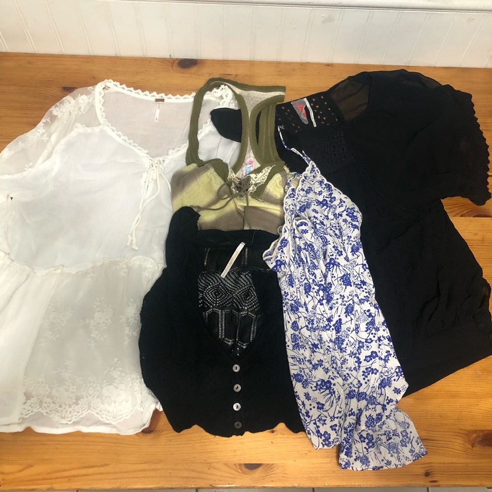 5 Free People Tops